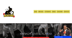 Desktop Screenshot of mariachiacatexa.com