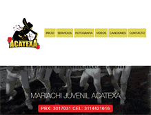Tablet Screenshot of mariachiacatexa.com